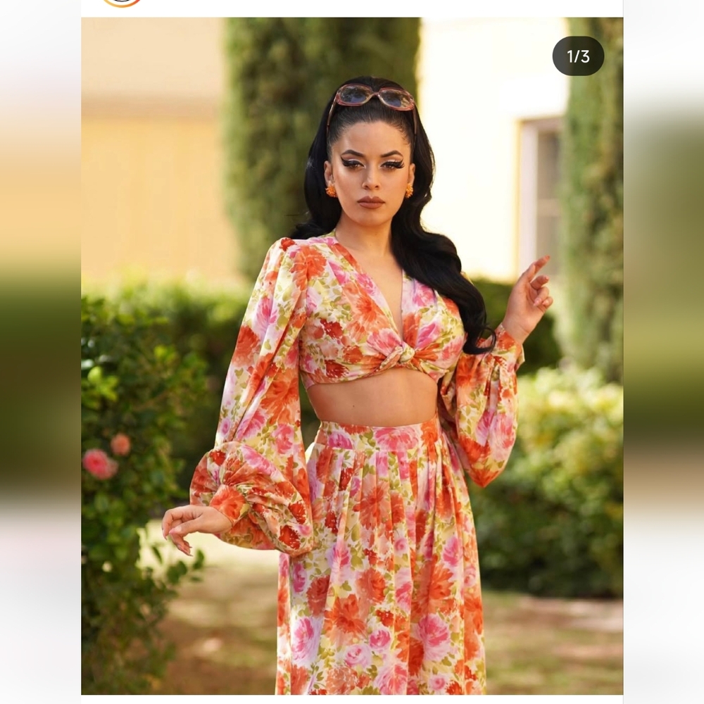 Vintage Vandalizm Harlow Set in Floral Print